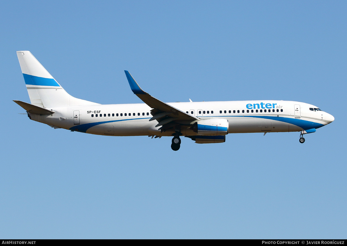 Aircraft Photo of SP-ESF | Boeing 737-8AS | Enter Air | AirHistory.net #705371