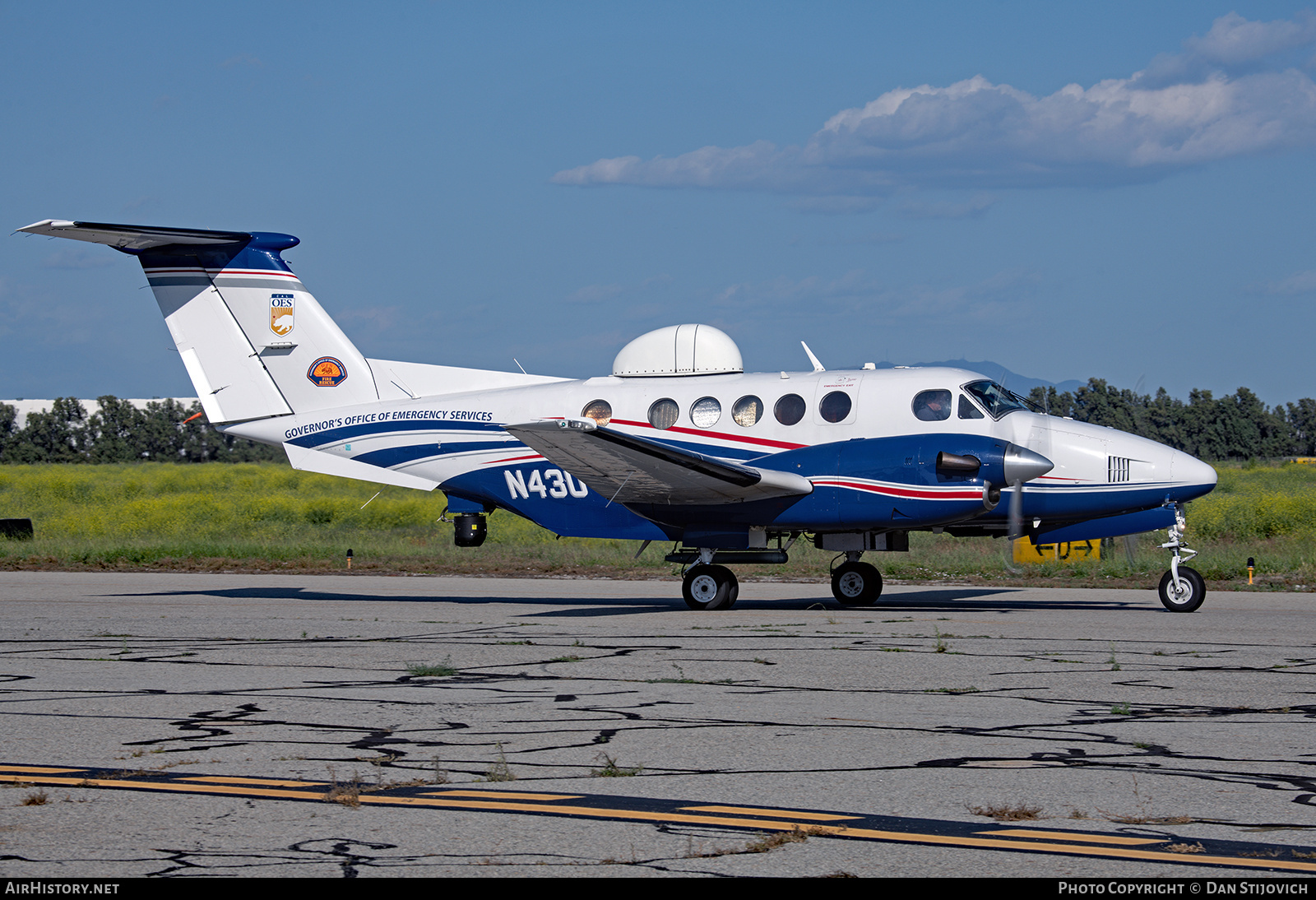 Aircraft Photo of N43U | Beech B200T Super King Air | California Governor's Office of Emergency Services - OES | AirHistory.net #705378