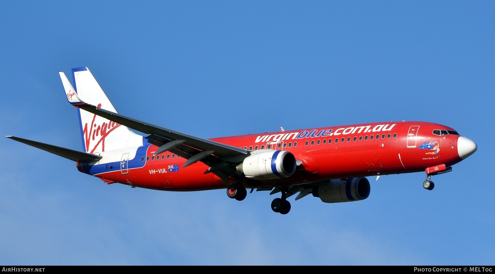 Aircraft Photo of VH-VUL | Boeing 737-8FE | Virgin Blue Airlines | AirHistory.net #705407