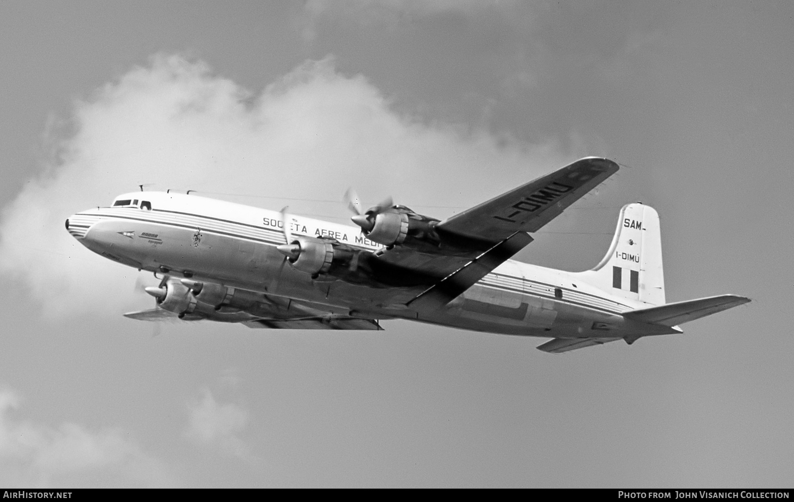 Aircraft Photo of I-DIMU | Douglas DC-6B | Società Aerea Mediterranea - SAM | AirHistory.net #705440