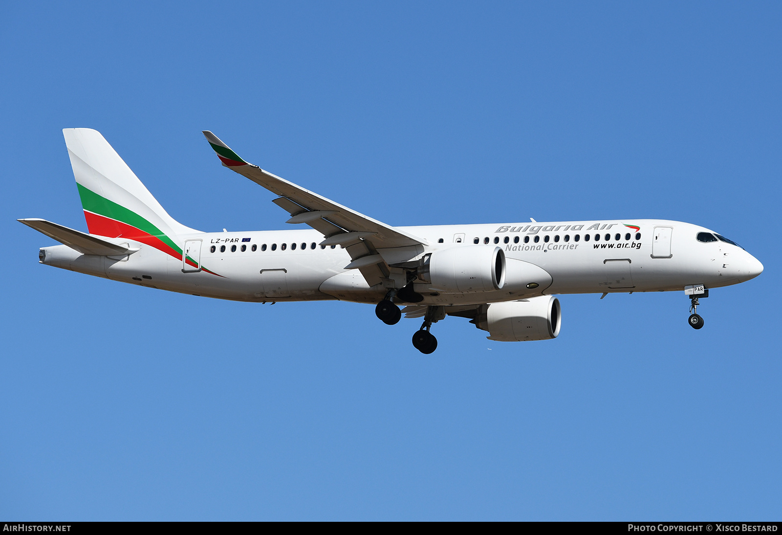 Aircraft Photo of LZ-PAR | Airbus A220-371 (BD-500-1A11) | Bulgaria Air | AirHistory.net #705504