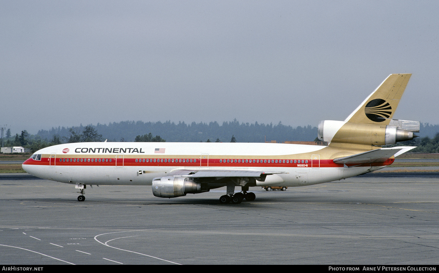 Aircraft Photo of N68041 | McDonnell Douglas DC-10-10 | Continental Airlines | AirHistory.net #705532