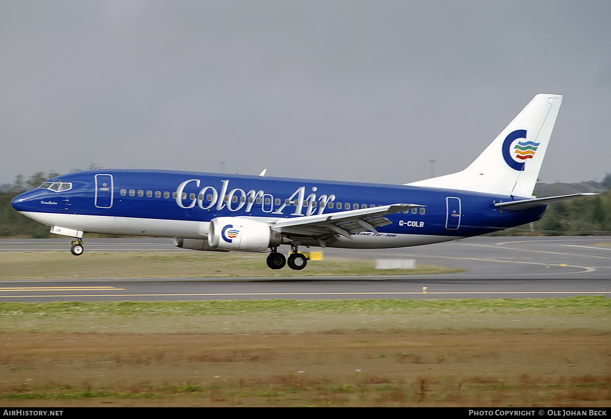 Aircraft Photo of G-COLB | Boeing 737-3Q8 | Color Air | AirHistory.net #705558