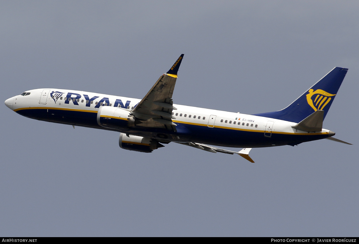 Aircraft Photo of EI-HMV | Boeing 737-8200 Max 200 | Ryanair | AirHistory.net #705720