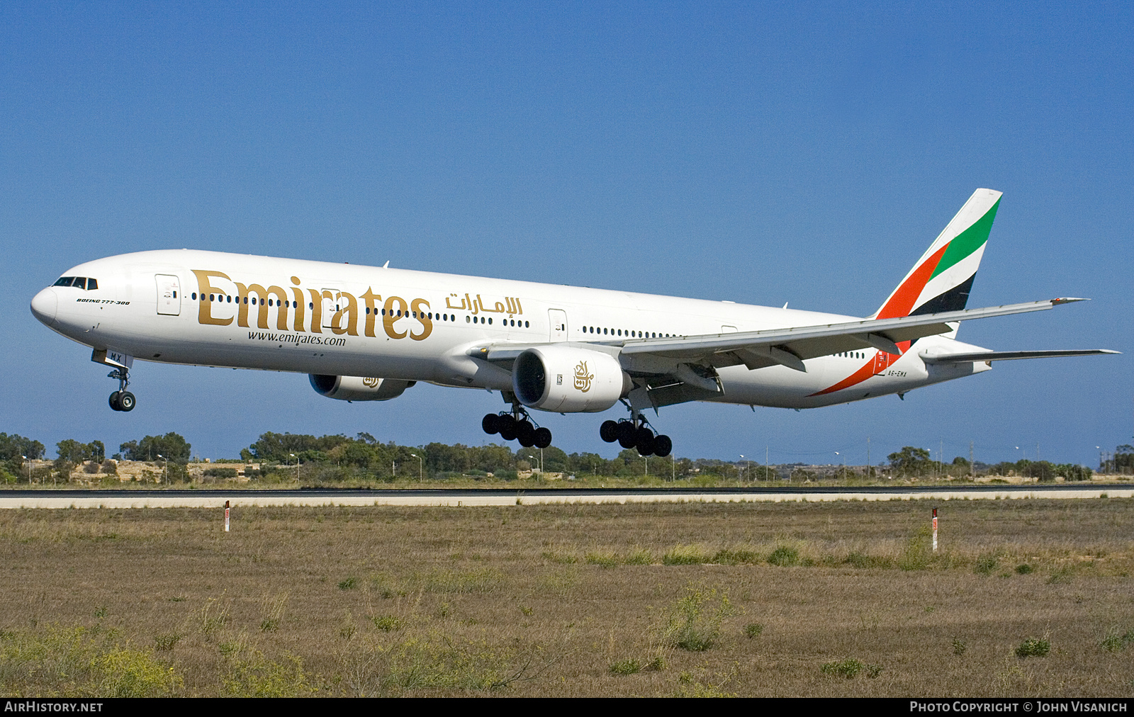 Aircraft Photo of A6-EMX | Boeing 777-31H | Emirates | AirHistory.net #705788
