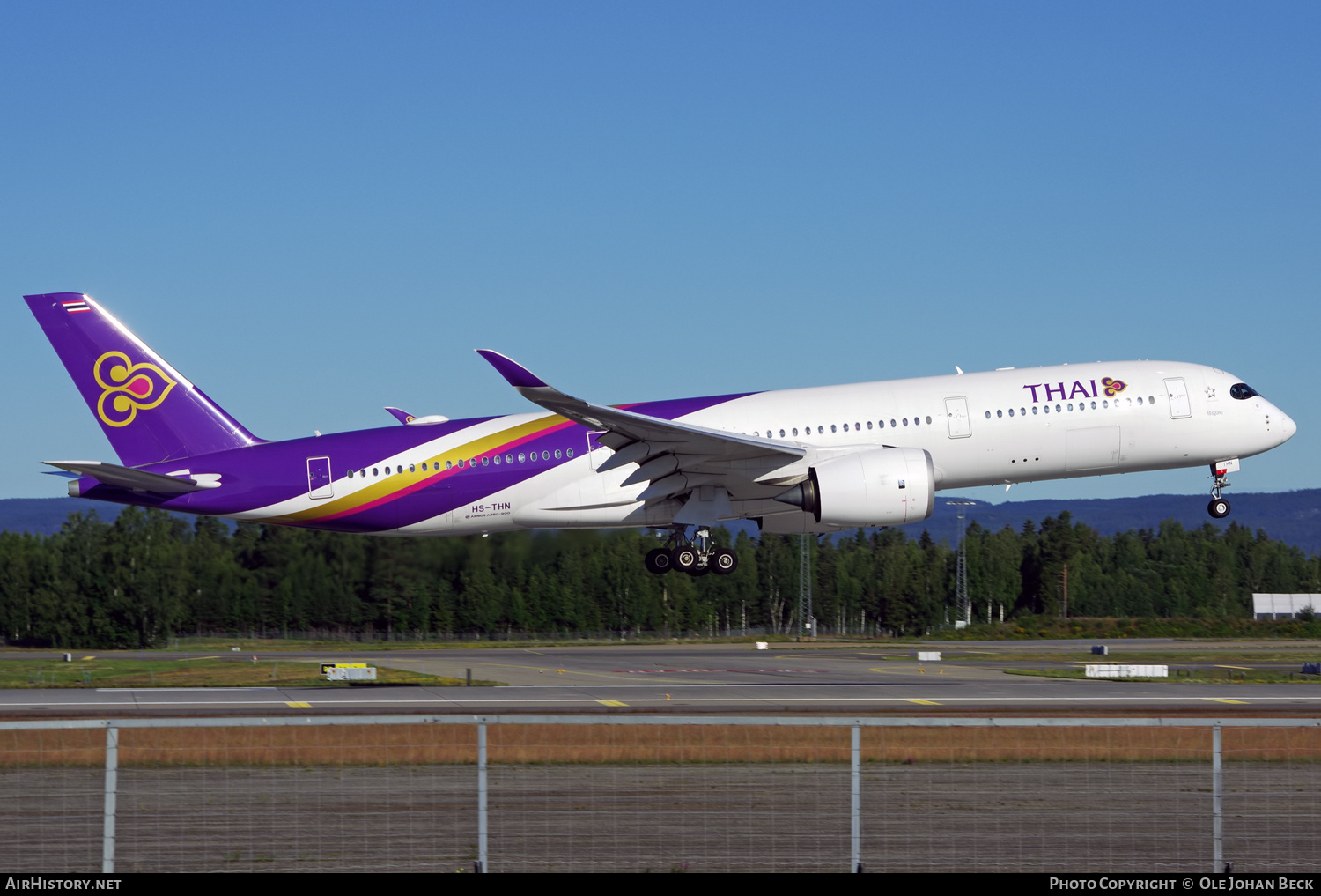 Aircraft Photo of HS-THN | Airbus A350-941 | Thai Airways International | AirHistory.net #705924