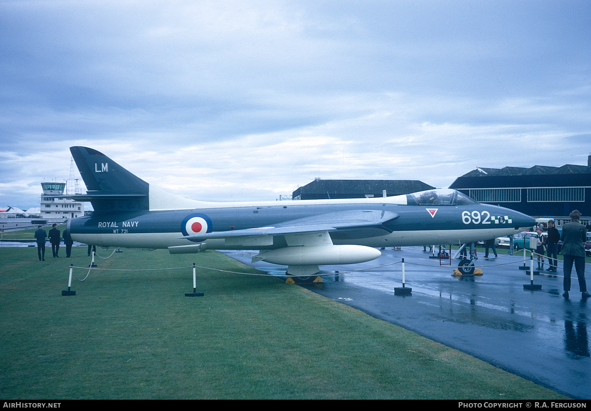 Aircraft Photo of WT721 | Hawker Hunter PR11 | UK - Navy | AirHistory.net #706002