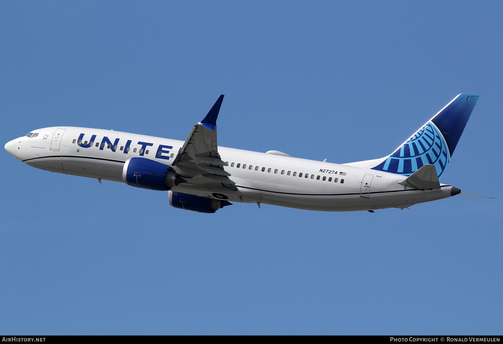 Aircraft Photo of N27274 | Boeing 737-8 Max 8 | United Airlines | AirHistory.net #706102