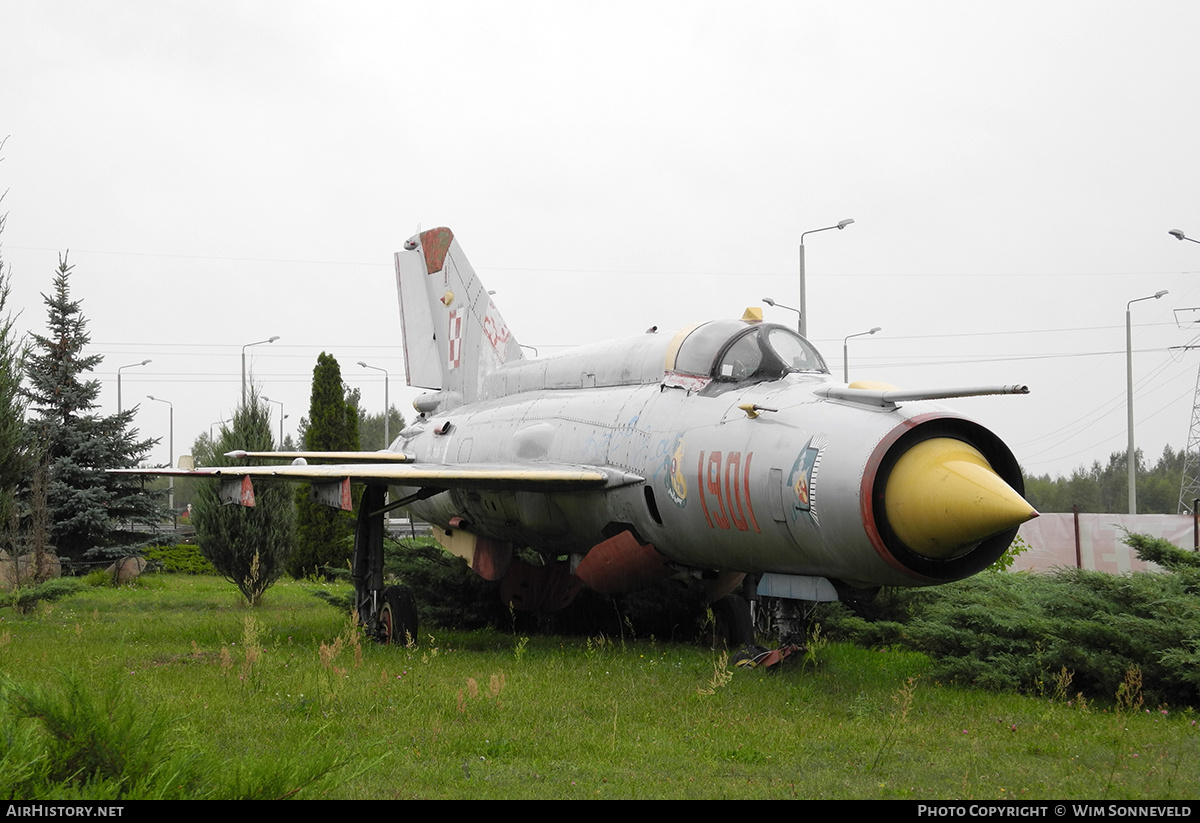 Aircraft Photo of 1901 | Mikoyan-Gurevich MiG-21M | Poland - Air Force | AirHistory.net #706255