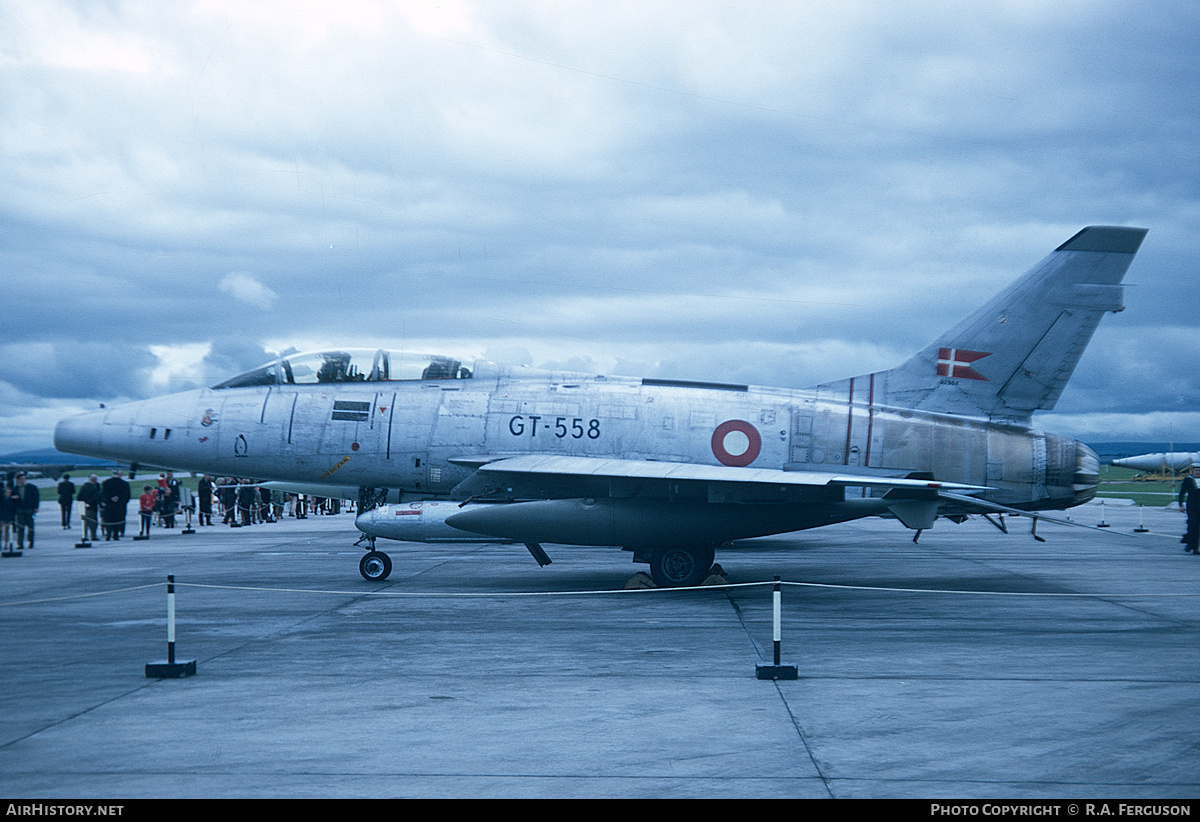Aircraft Photo of GT-558 | North American F-100F Super Sabre | Denmark - Air Force | AirHistory.net #706348