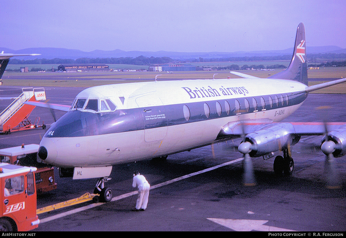 Aircraft Photo of G-AOHL | Vickers 802 Viscount | British Airways | AirHistory.net #706353