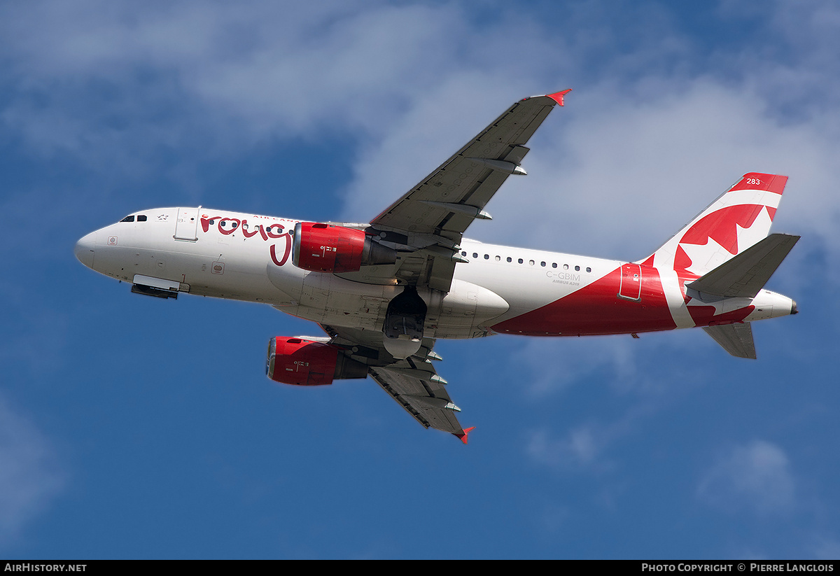 Aircraft Photo of C-GBIM | Airbus A319-114 | Air Canada Rouge | AirHistory.net #706360