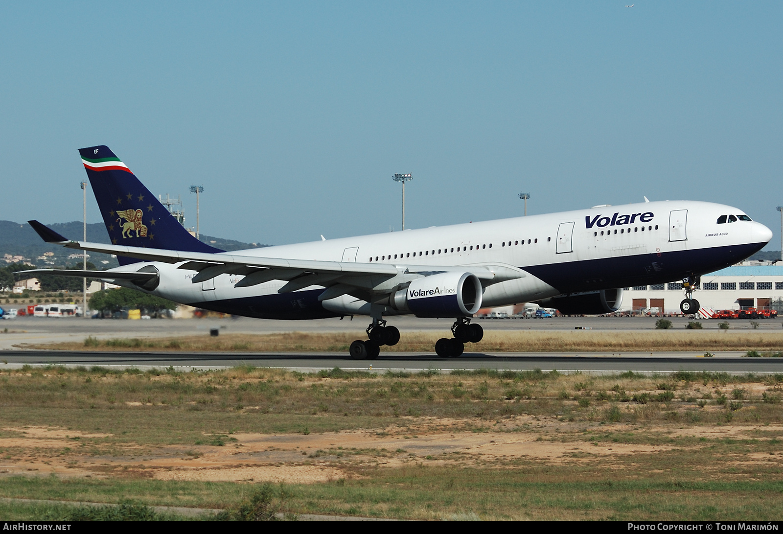 Aircraft Photo of I-VLEF | Airbus A330-202 | Volare Airlines | AirHistory.net #706377