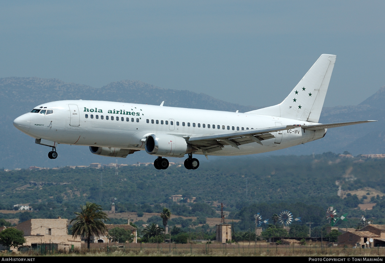 Aircraft Photo of EC-IFV | Boeing 737-33A | Hola Airlines | AirHistory.net #706416