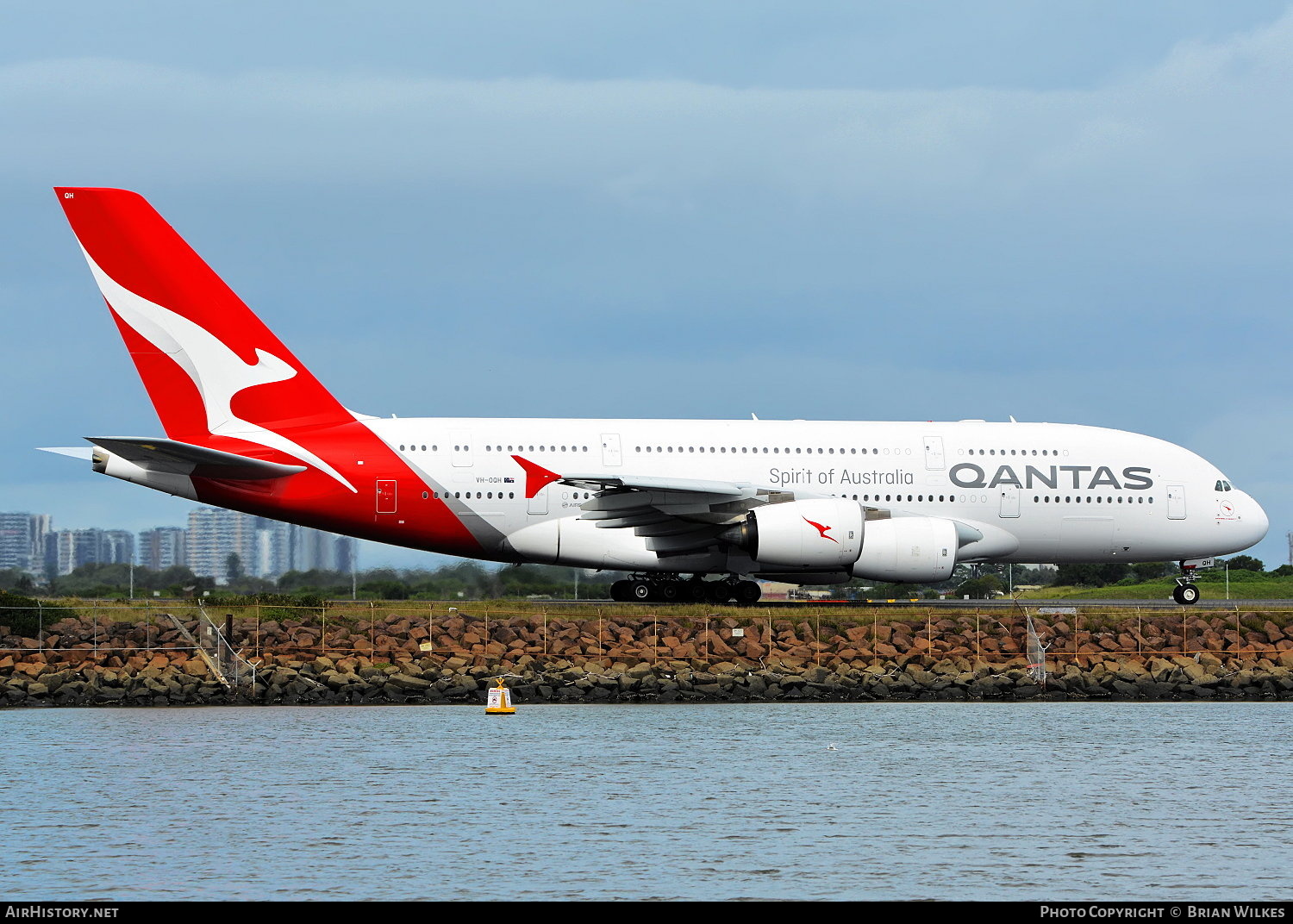 Aircraft Photo of VH-OQH | Airbus A380-842 | Qantas | AirHistory.net #706508