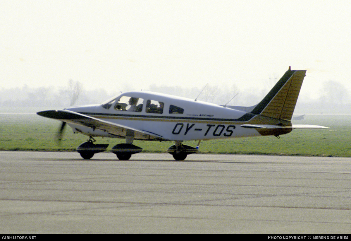Aircraft Photo of OY-TOS | Piper PA-28-180 Cherokee Archer | AirHistory.net #706604