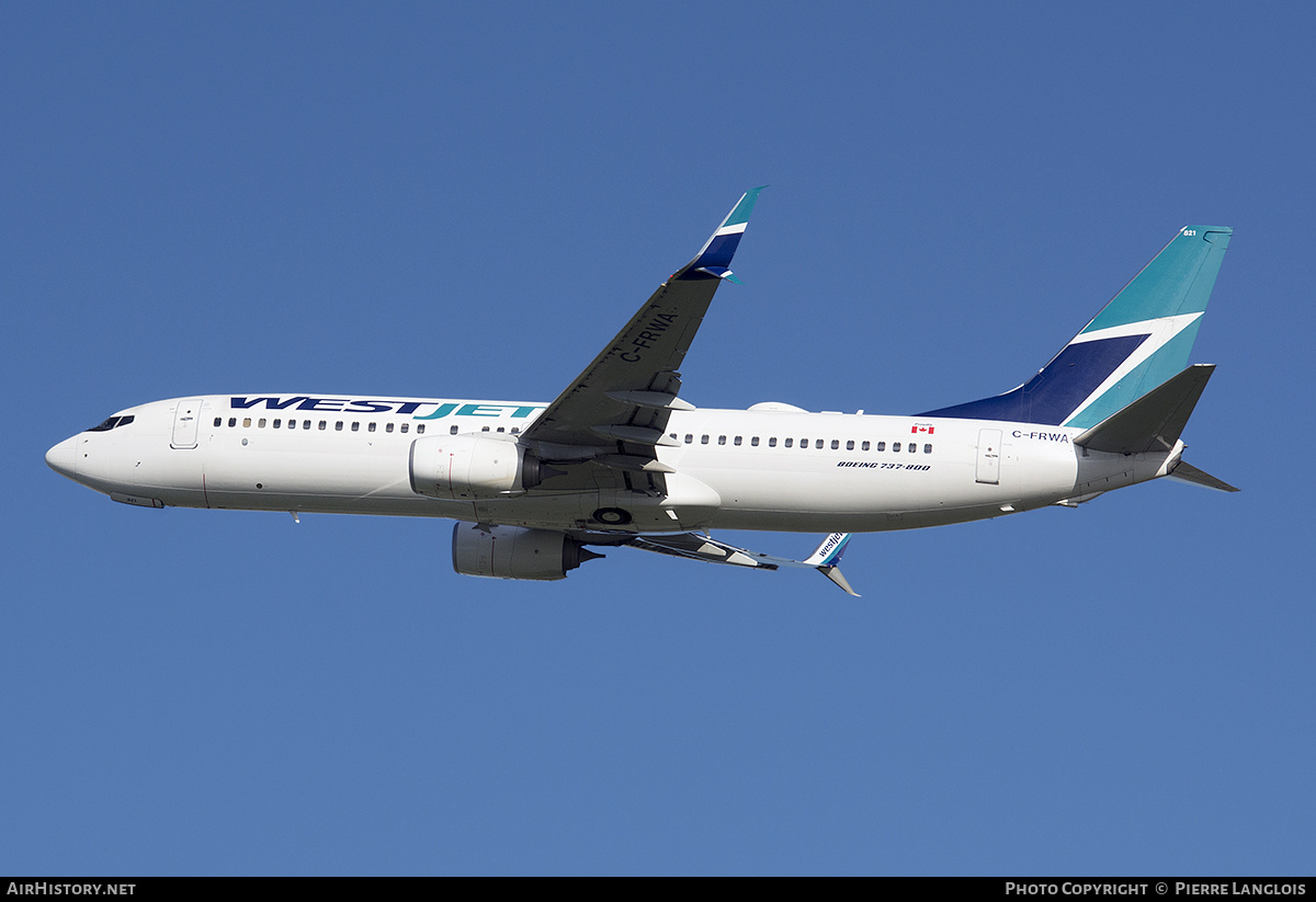 Aircraft Photo of C-FRWA | Boeing 737-8CT | WestJet | AirHistory.net #706649