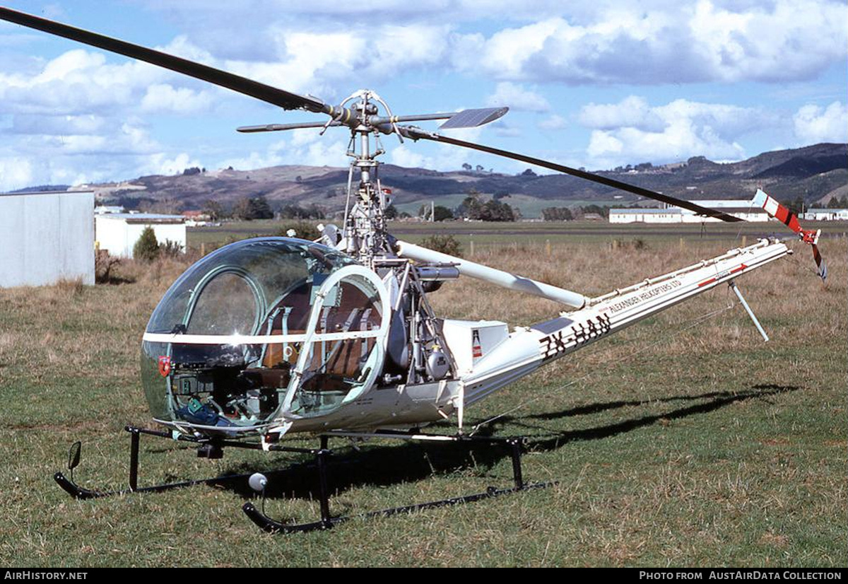 Aircraft Photo of ZK-HAN | Hiller UH-12E | Alexander Helicopters | AirHistory.net #706661