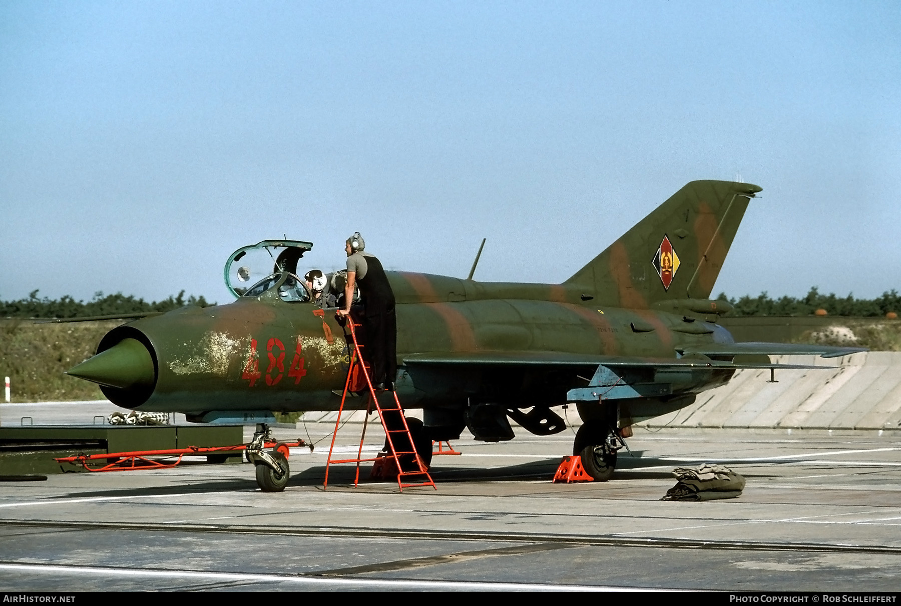Aircraft Photo of 484 | Mikoyan-Gurevich MiG-21SPS-K | East Germany - Air Force | AirHistory.net #706712