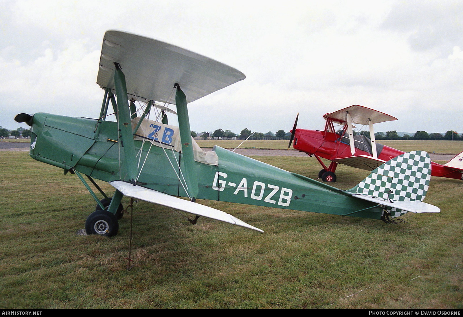 Aircraft Photo of G-AOZB | De Havilland D.H. 82A Tiger Moth II | AirHistory.net #706727