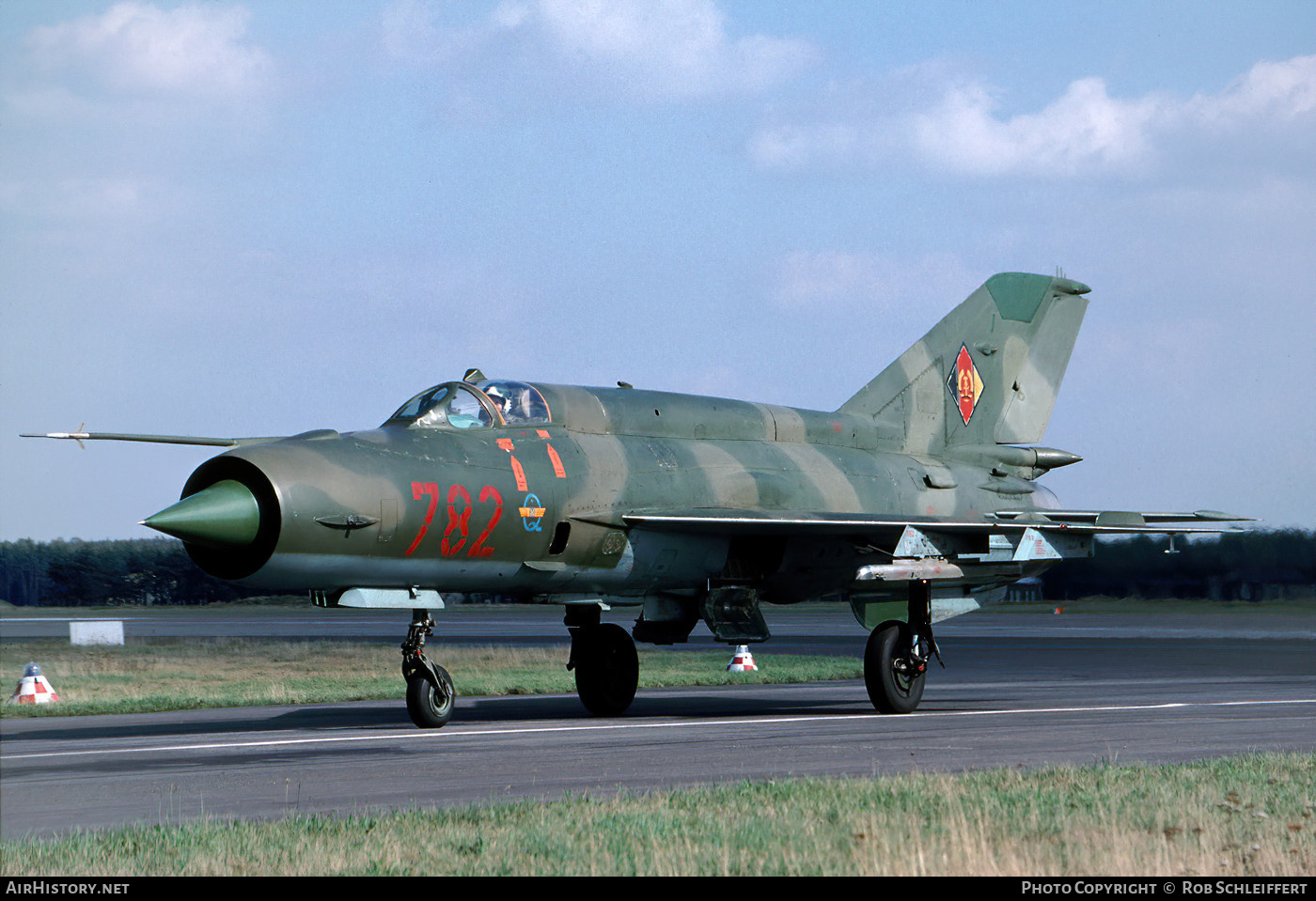 Aircraft Photo of 782 | Mikoyan-Gurevich MiG-21MF-75 | East Germany - Air Force | AirHistory.net #706967