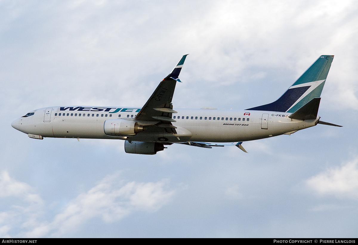 Aircraft Photo of C-FKWJ | Boeing 737-8CT | WestJet | AirHistory.net #706979