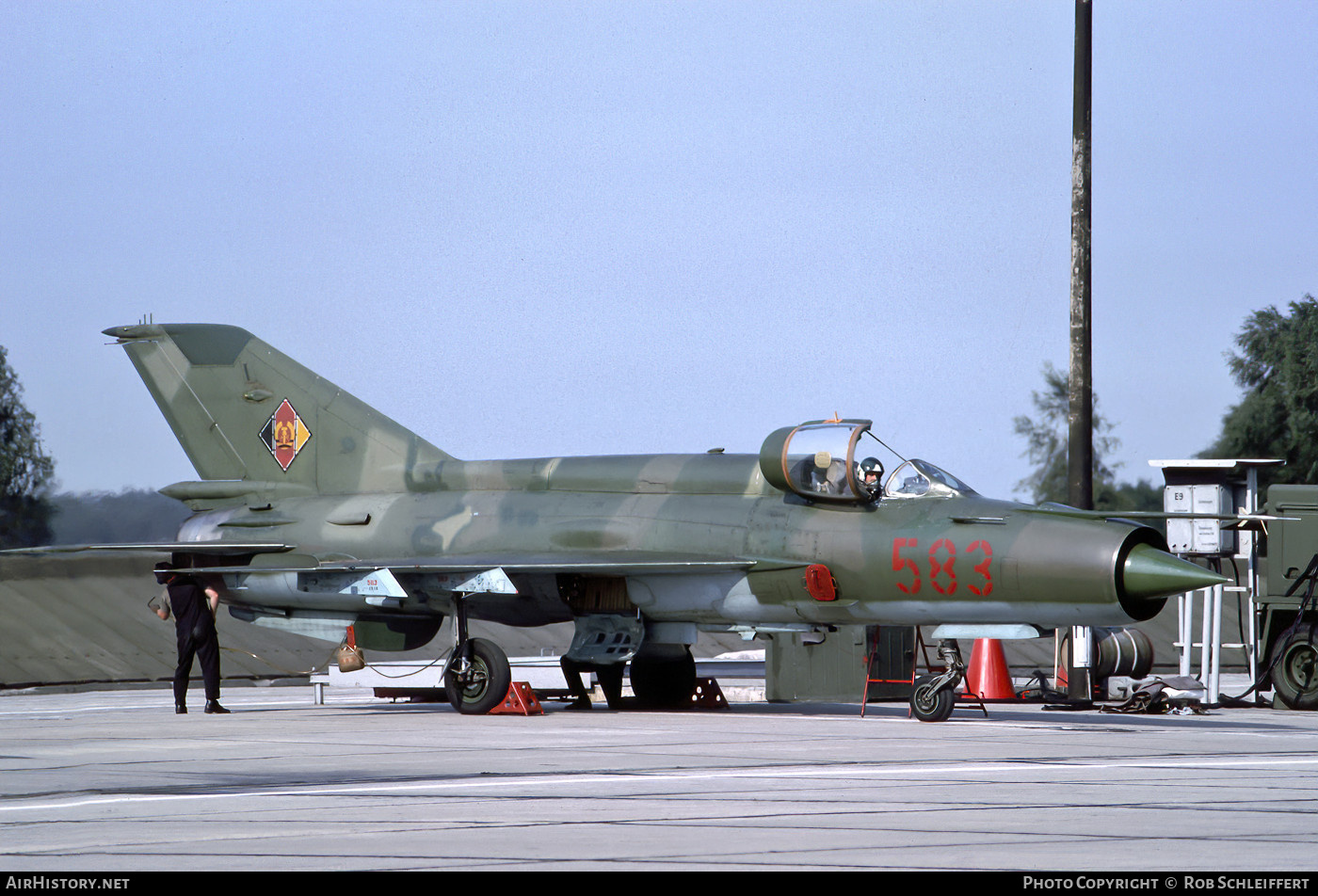 Aircraft Photo of 583 | Mikoyan-Gurevich MiG-21M | East Germany - Air Force | AirHistory.net #706995