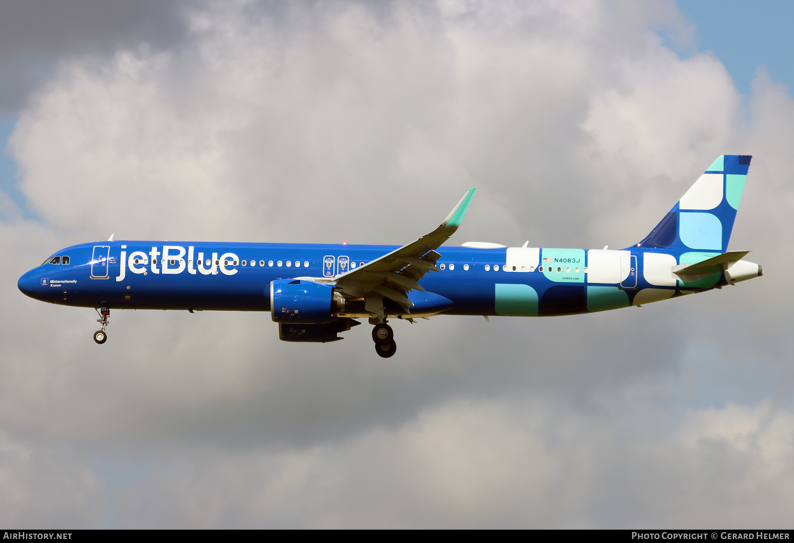 Aircraft Photo of N4083J | Airbus A321-271NX | JetBlue Airways | AirHistory.net #707030