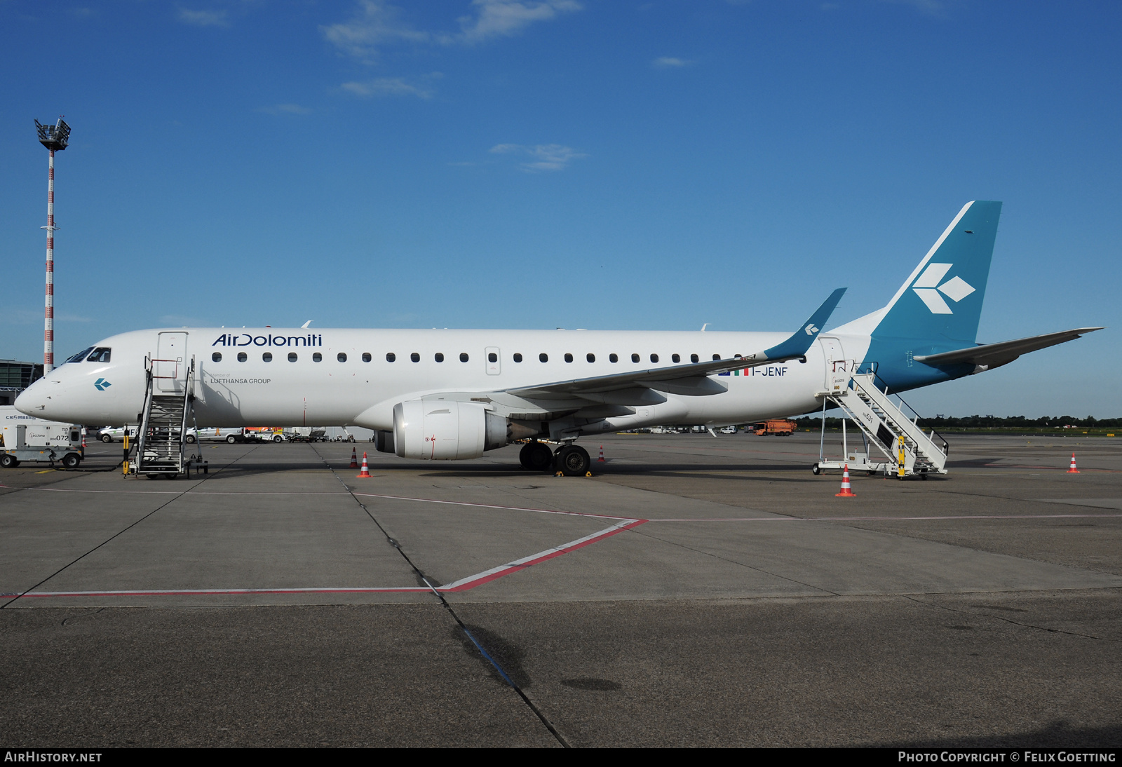 Aircraft Photo of I-JENF | Embraer 190LR (ERJ-190-100LR) | Air Dolomiti | AirHistory.net #707032