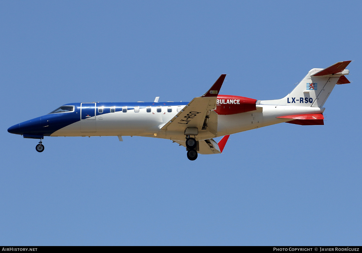 Aircraft Photo of LX-RSQ | Learjet 45XR | LAR - Luxembourg Air Rescue | AirHistory.net #707054