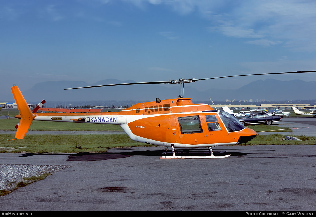 Aircraft Photo of C-FPOM | Bell 206B JetRanger II | Okanagan Helicopters | AirHistory.net #707084
