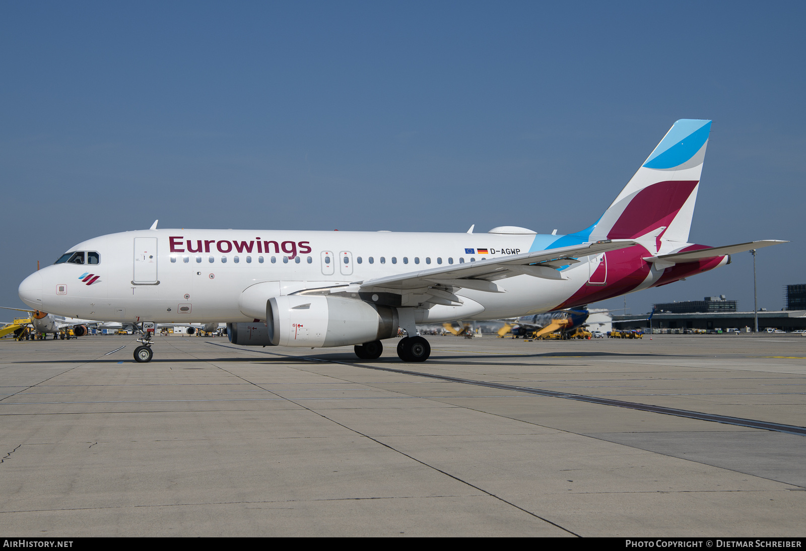 Aircraft Photo of D-AGWP | Airbus A319-132 | Eurowings | AirHistory.net #707151