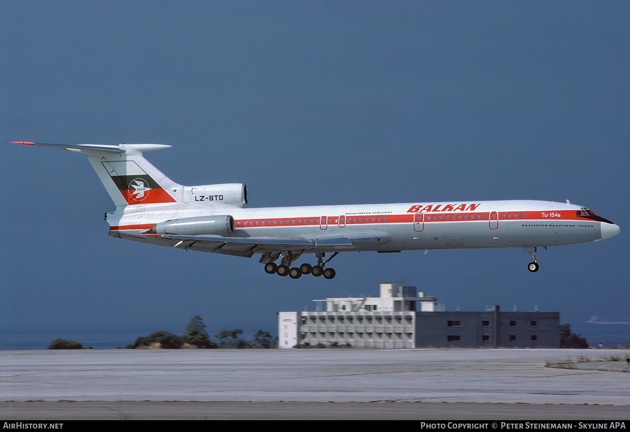 Aircraft Photo of LZ-BTD | Tupolev Tu-154B | Balkan - Bulgarian Airlines | AirHistory.net #707177