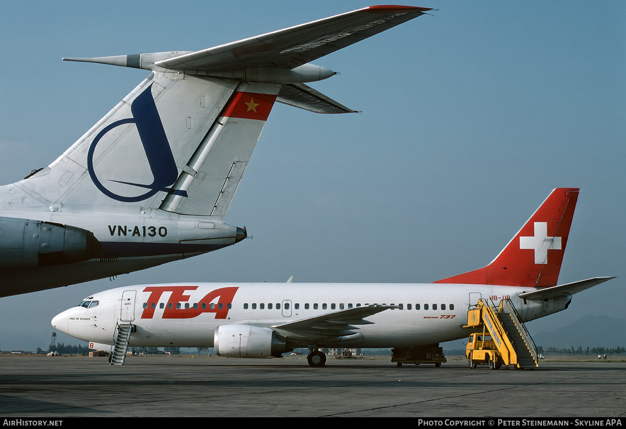 Aircraft Photo of HB-IIB | Boeing 737-3M8 | TEA Switzerland - Trans European Airways | AirHistory.net #707195