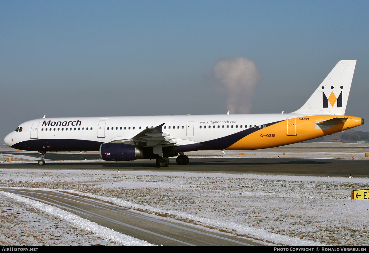 Aircraft Photo of G-OZBI | Airbus A321-231 | Monarch Airlines | AirHistory.net #707273