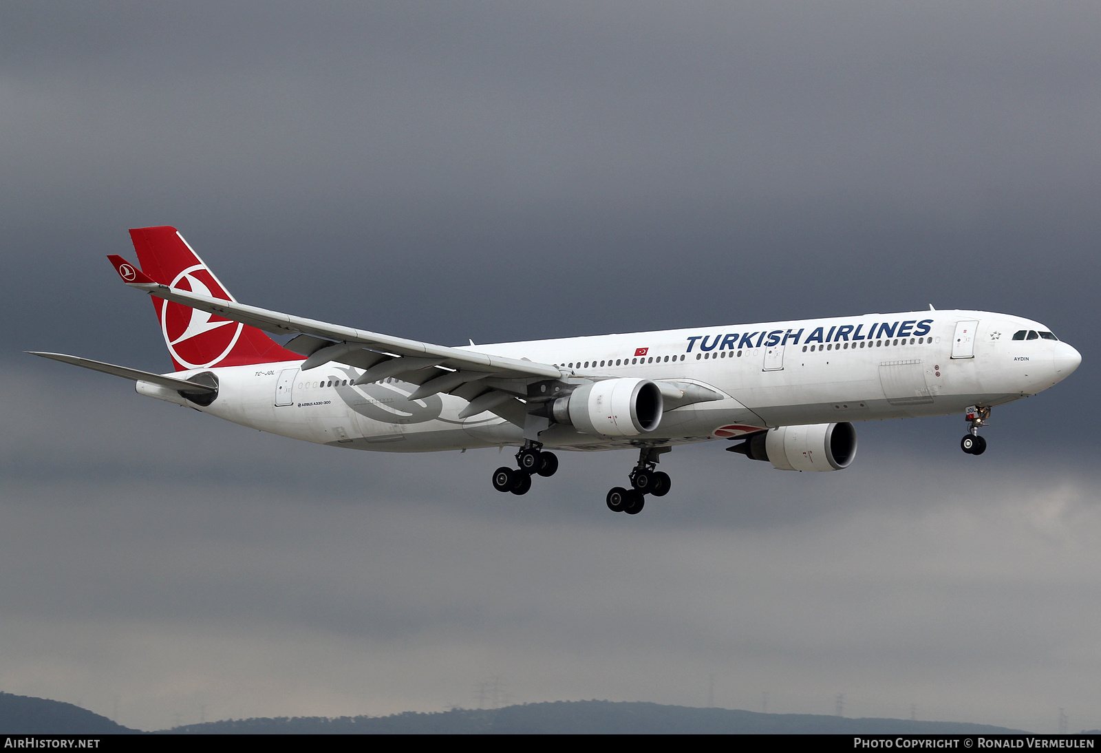 Aircraft Photo of TC-JOL | Airbus A330-303 | Turkish Airlines | AirHistory.net #707288