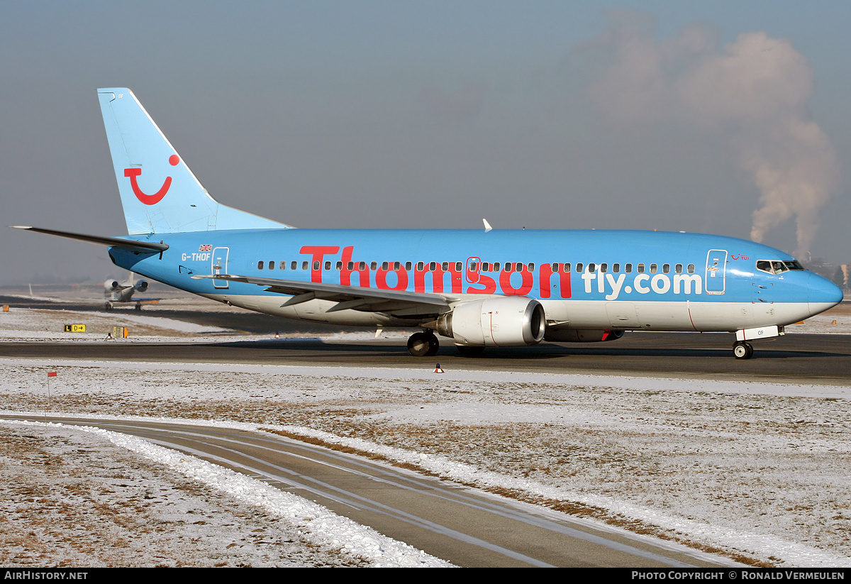 Aircraft Photo of G-THOF | Boeing 737-3Q8 | Thomsonfly | AirHistory.net #707291