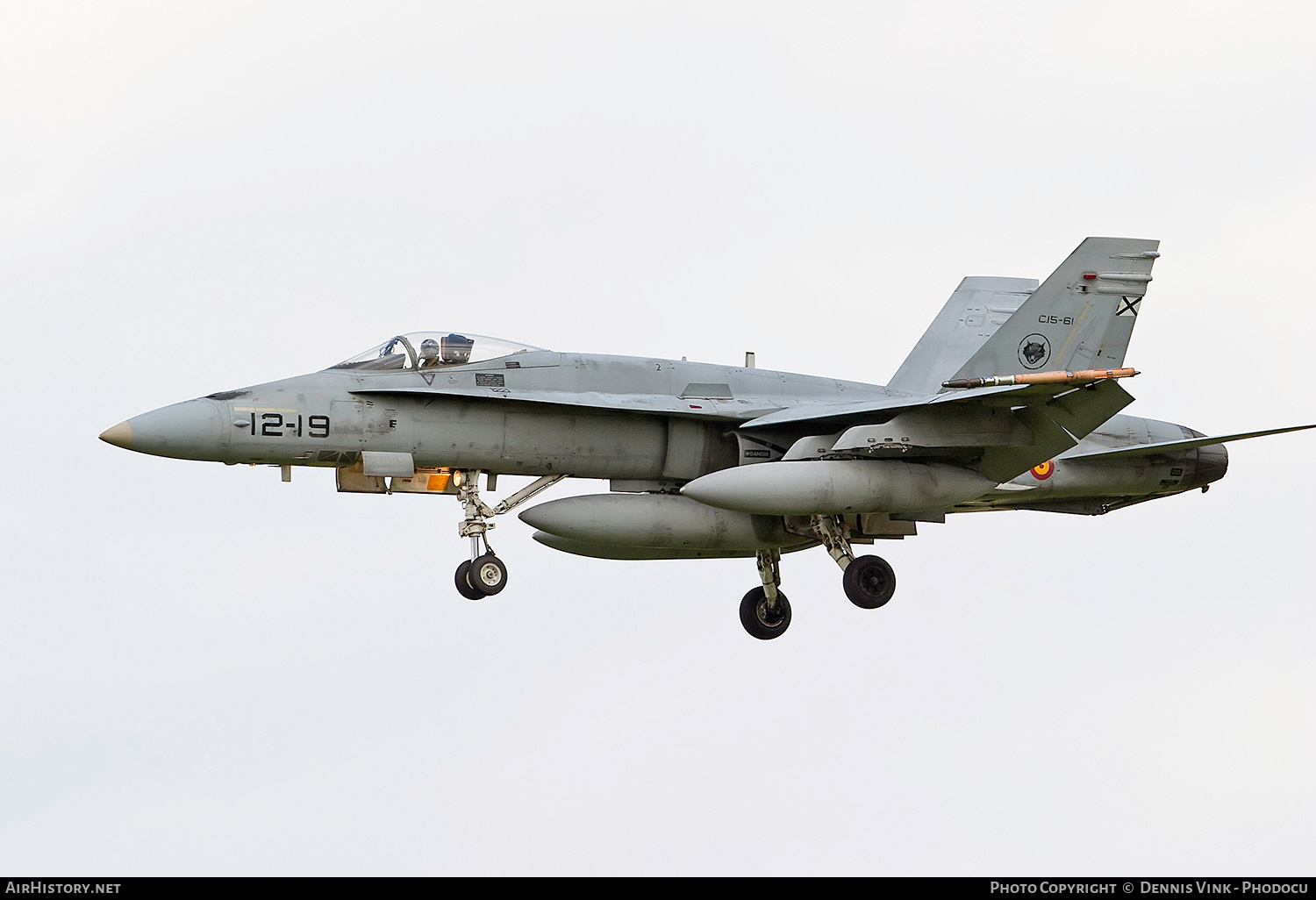 Aircraft Photo of C15-61 | McDonnell Douglas EF-18A Hornet | Spain - Air Force | AirHistory.net #707340