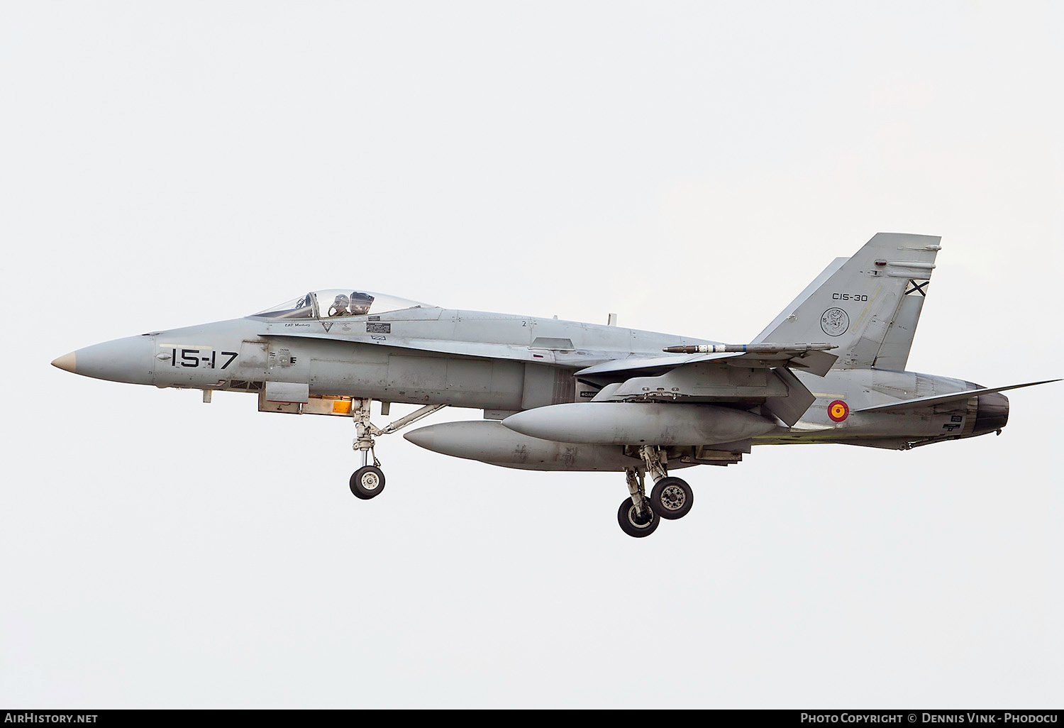 Aircraft Photo of C15-30 | McDonnell Douglas EF-18A Hornet | Spain - Air Force | AirHistory.net #707372