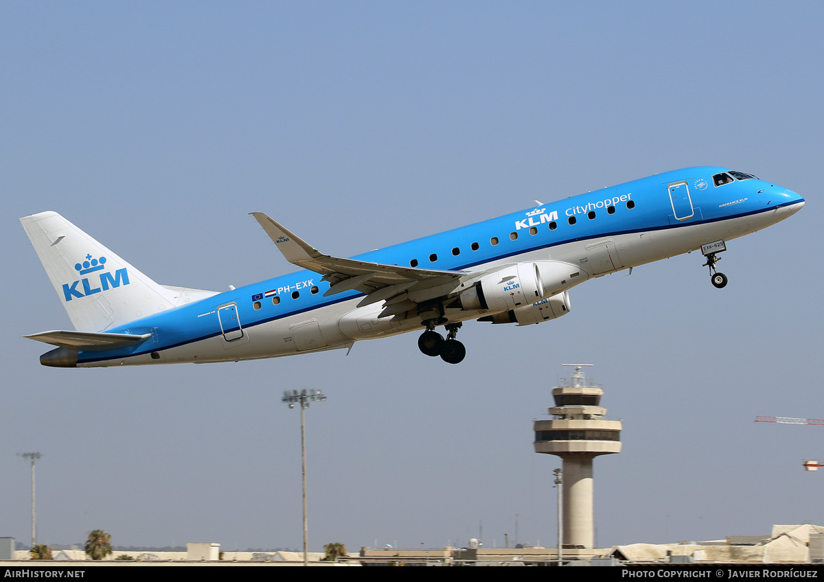 Aircraft Photo of PH-EXK | Embraer 175STD (ERJ-170-200STD) | KLM Cityhopper | AirHistory.net #707423