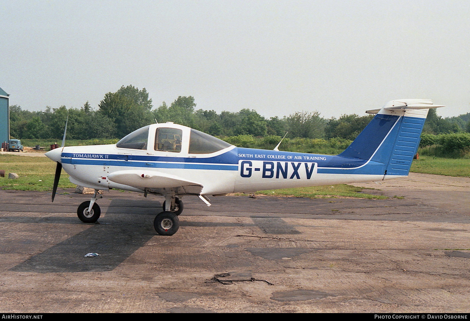 Aircraft Photo of G-BNXV | Piper PA-38-112 Tomahawk II | South East College of Air Training | AirHistory.net #707579