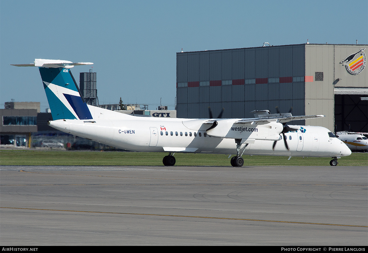 Aircraft Photo of C-GWEN | Bombardier DHC-8-402 Dash 8 | WestJet | AirHistory.net #707606