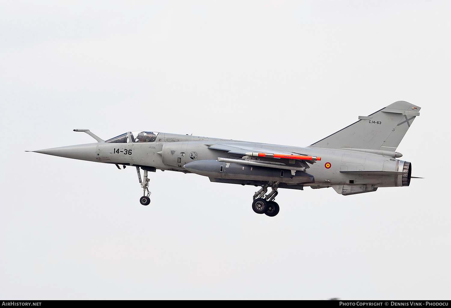 Aircraft Photo of C14-63 | Dassault Mirage F1M | Spain - Air Force | AirHistory.net #707643