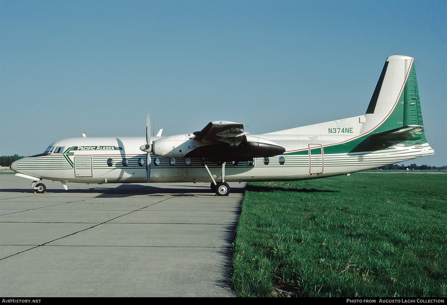 Aircraft Photo of N374NE | Fairchild Hiller FH-227C | Pacific Alaska Airlines | AirHistory.net #707646