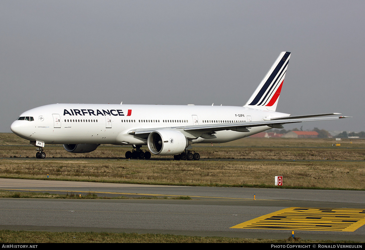 Aircraft Photo of F-GSPX | Boeing 777-228/ER | Air France | AirHistory.net #707672