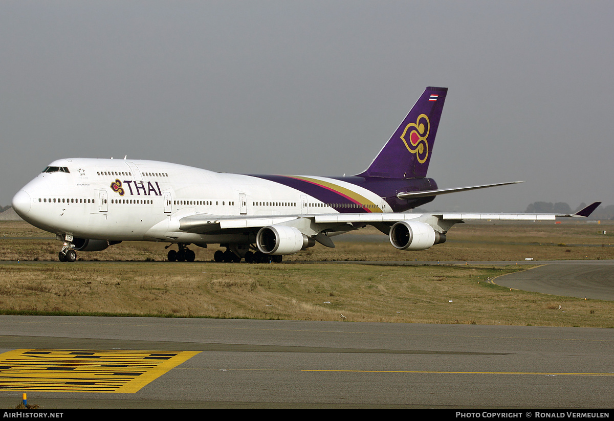 Aircraft Photo of HS-TGO | Boeing 747-4D7 | Thai Airways International | AirHistory.net #707675