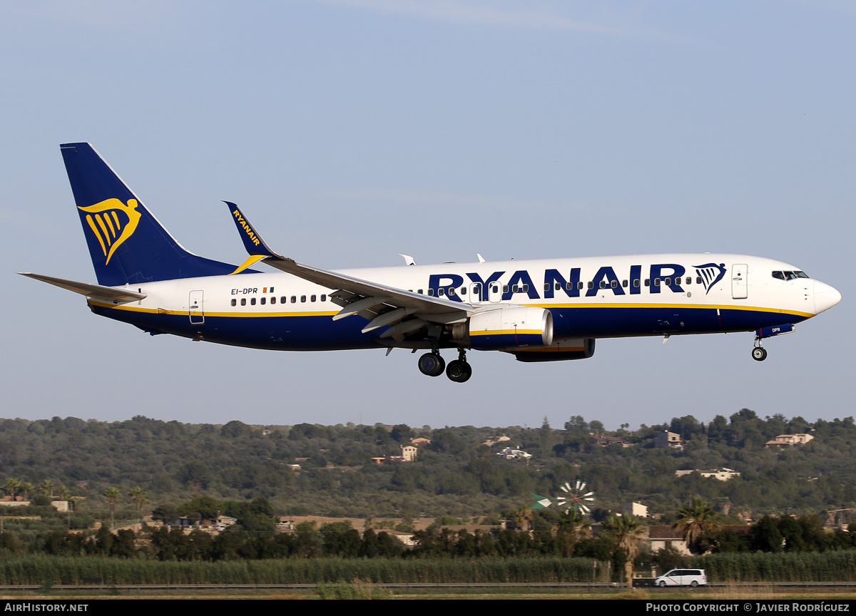 Aircraft Photo of EI-DPR | Boeing 737-8AS | Ryanair | AirHistory.net #707718