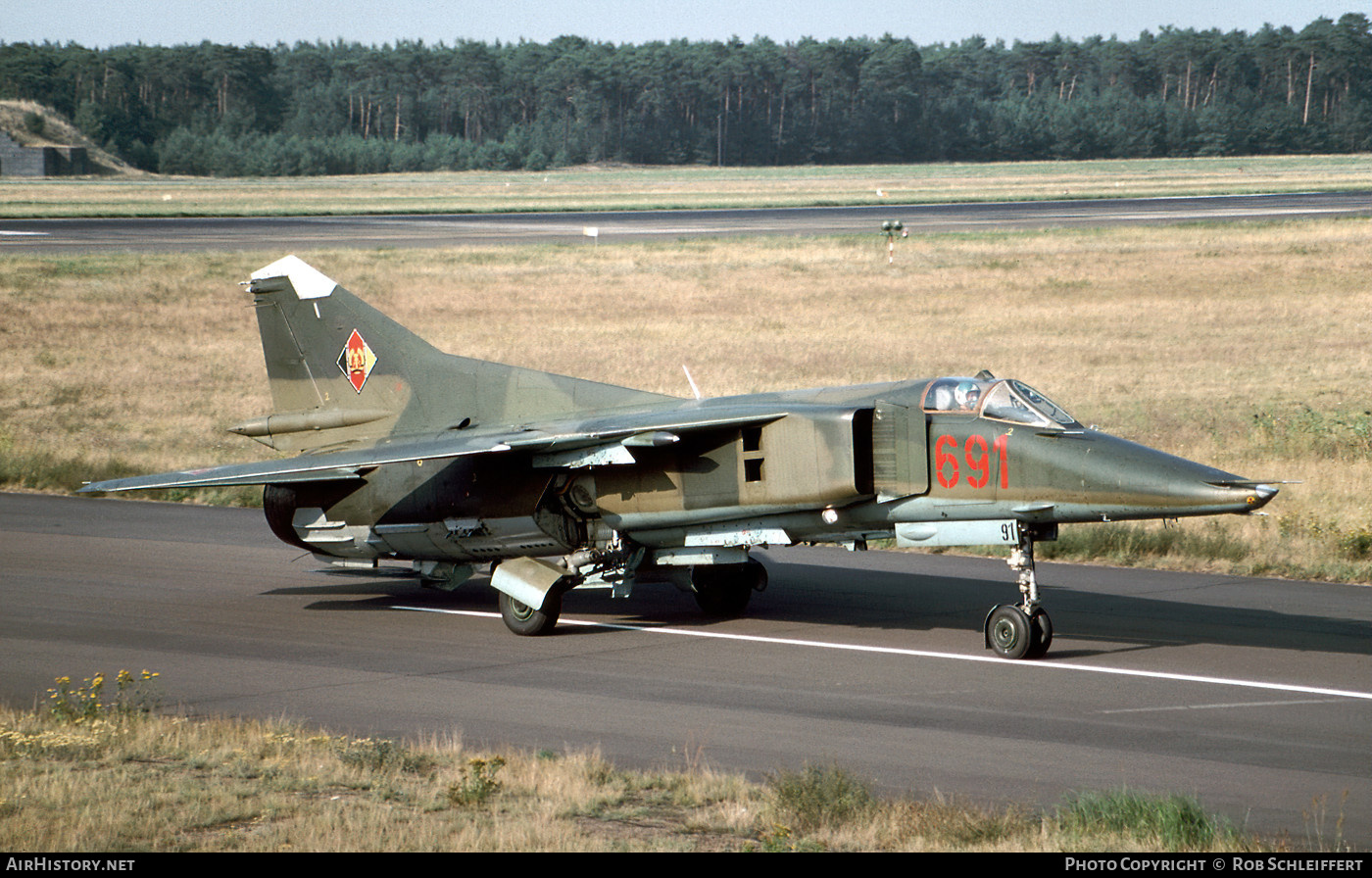 Aircraft Photo of 691 | Mikoyan-Gurevich MiG-23BN | East Germany - Air Force | AirHistory.net #707779