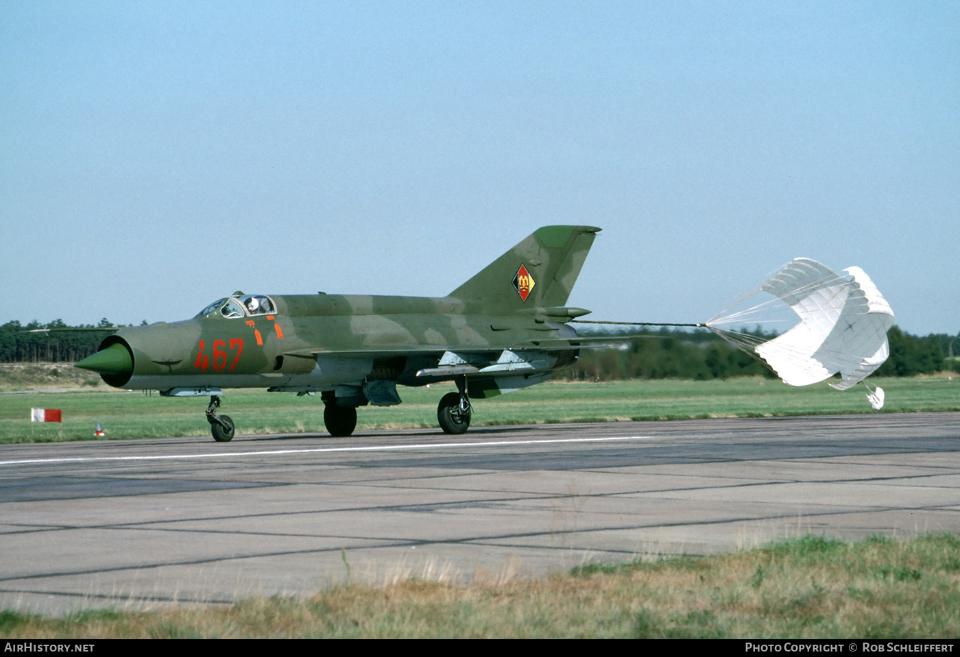Aircraft Photo of 467 | Mikoyan-Gurevich MiG-21MF | East Germany - Air Force | AirHistory.net #707788
