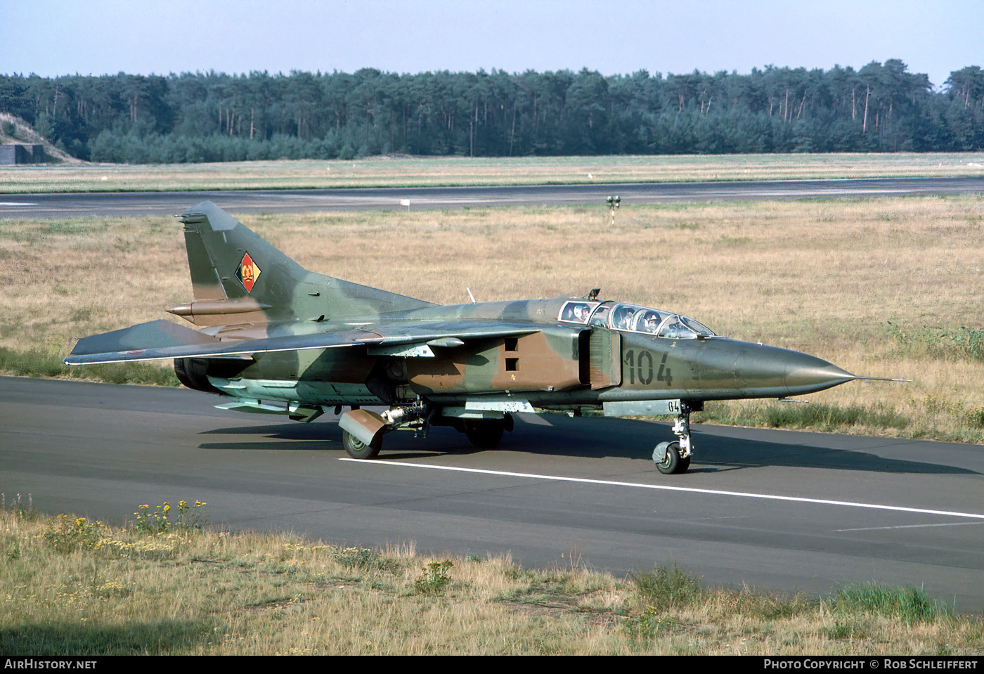 Aircraft Photo of 104 | Mikoyan-Gurevich MiG-23UB | East Germany - Air Force | AirHistory.net #707792